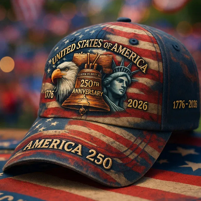 1776 HERITAGE™ Freedom 250 Patriot Cap Premium American – Embroidered USA 250th Anniversary Hat