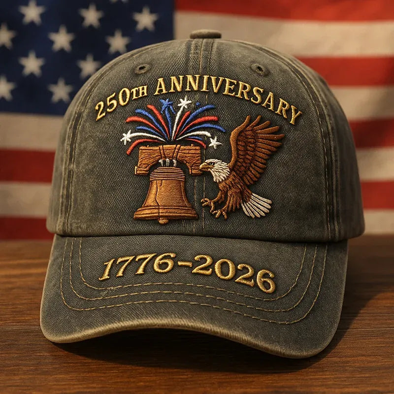 1776 HERITAGE™ Freedom 250 Patriot Cap Premium American – Embroidered USA 250th Anniversary Hat